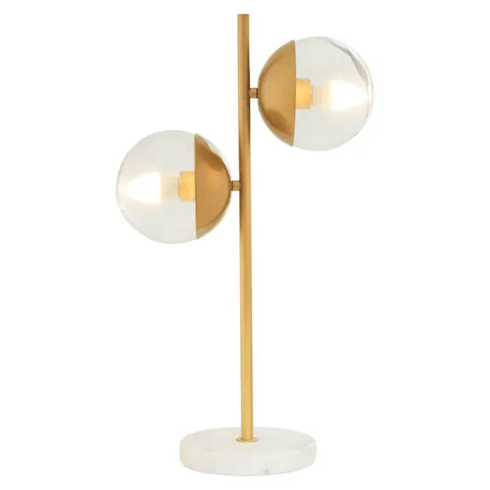 Revive Two Light Gold Finish Table Lamp