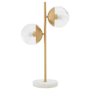 Revive Two Light Gold Finish Table Lamp