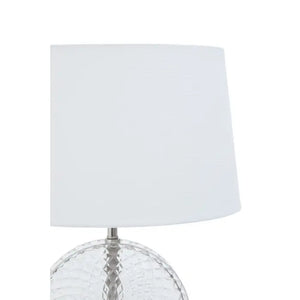 Zarni Glass And Brushed Chrome Table Lamp