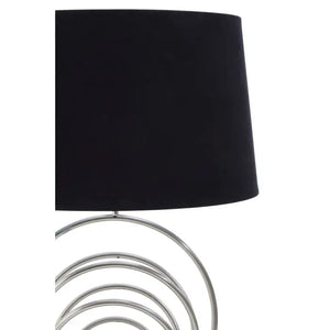 Zayda Brushed Chrome Sphere Table Lamp