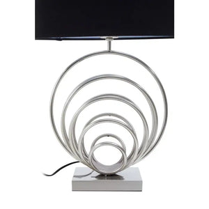 Zayda Brushed Chrome Sphere Table Lamp