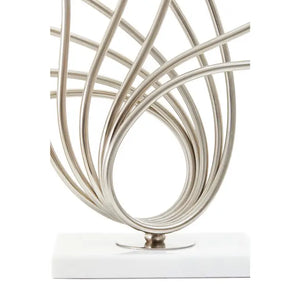 Zaha Brushed Chrome Spoke Table Lamp