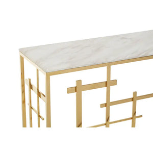 Aprilia White Marble Console Table