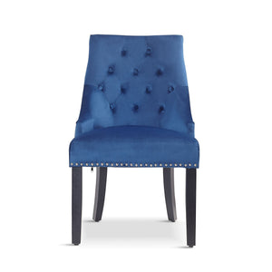 x2 Nicholas Velvet Deep Grey , Blue, Green Dining Chair