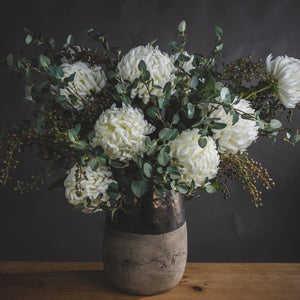 Metallic Dipped Large Vase