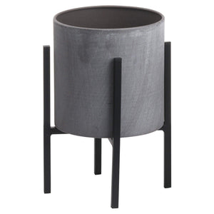 Set Of Two Cylindrical Table Top Planters