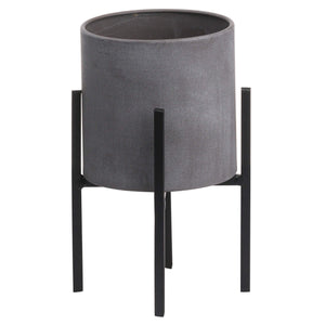 Set Of Two Cylindrical Table Top Planters