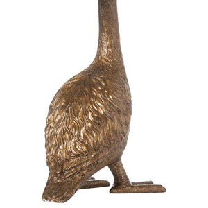 Gary the Goose Gold Table Lamp With Emerald Velvet Shade