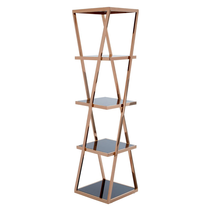 Ackley 5 Tier Rose Gold Shelf Unit