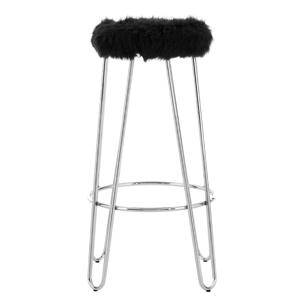 District Black Bar Stool