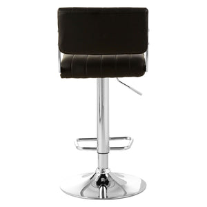 Stockholm Grey, Black Channel Design Seat Bar Stools