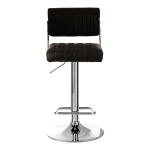 Stockholm Grey, Black Channel Design Seat Bar Stools