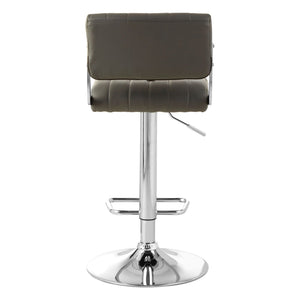 Stockholm Grey, Black Channel Design Seat Bar Stools