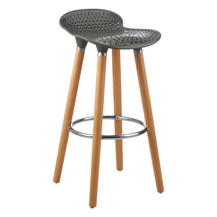 Stockholm Grey Pp Seat Bar Stool