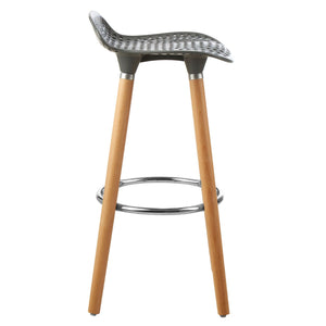 Stockholm Grey Pp Seat Bar Stool