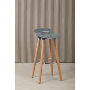 Stockholm Grey Pp Seat Bar Stool