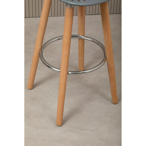 Stockholm Grey Pp Seat Bar Stool