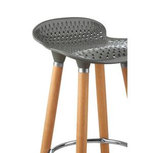 Stockholm Grey Pp Seat Bar Stool