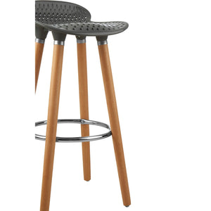 Stockholm Grey Pp Seat Bar Stool