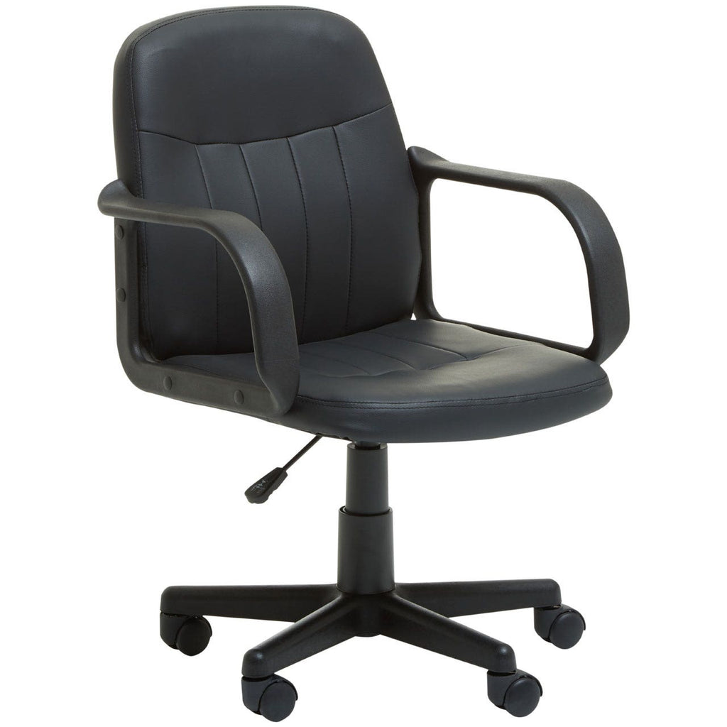 Black PU Home Office Chair