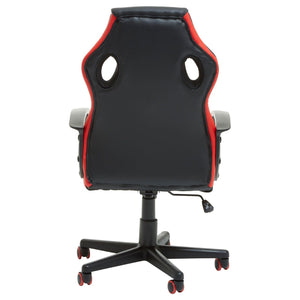 Black and Red PU Home Office Chair