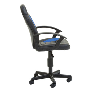 Black And Blue, Red Pu Home Office Chair