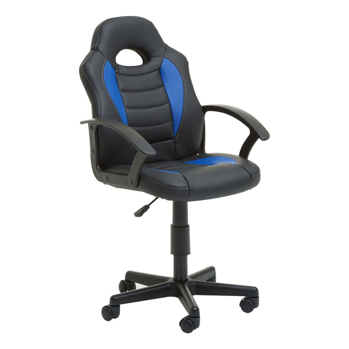 Black And Blue, Red Pu Home Office Chair