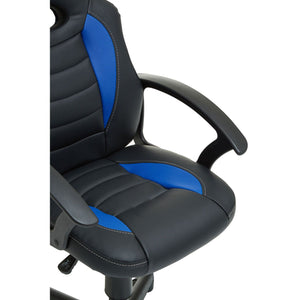 Black And Blue, Red Pu Home Office Chair