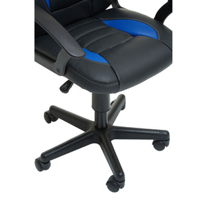 Black And Blue, Red Pu Home Office Chair