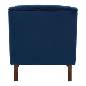 Lily Midnight, Mink, Grey Velvet Armchair