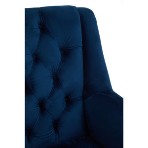 Lily Midnight, Mink, Grey Velvet Armchair