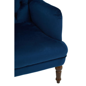 Lily Midnight, Mink, Grey Velvet Armchair