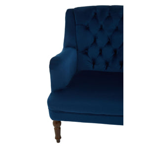 Lily Midnight, Mink, Grey Velvet Armchair