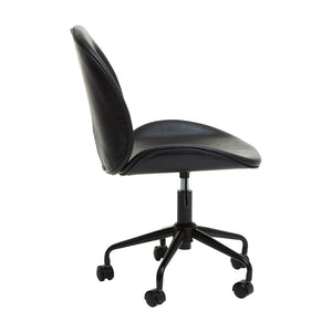 Clinton Black Leather Chair