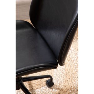 Clinton Black Leather Chair