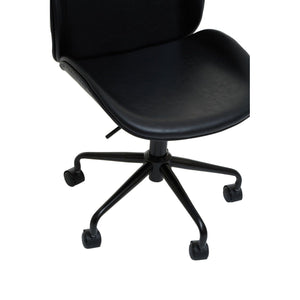 Clinton Black Leather Chair