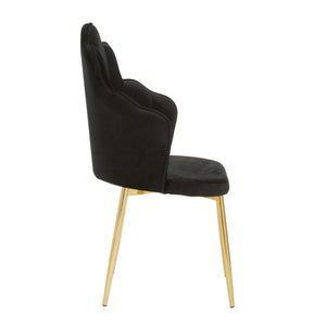 Tian Pink, Mink, Grey, Black Velvet Dining Chair