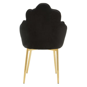 Tian Pink, Mink, Grey, Black Velvet Dining Chair