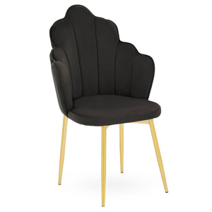 Tian Pink, Mink, Grey, Black Velvet Dining Chair