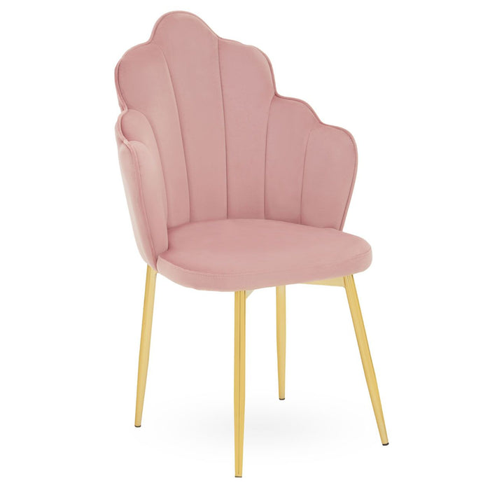 Tian Pink, Mink, Grey, Black Velvet Dining Chair