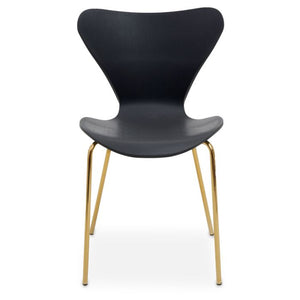 Laila Dining Chair With Grey, Black, White Seat