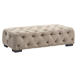 Fenton Natural Fabric Footstool