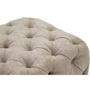 Fenton Natural Fabric Footstool