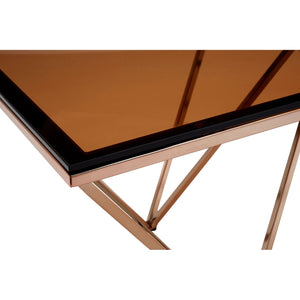 Allure Champagne Metal Legs Coffee Table