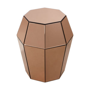 Kensington Townhouse Rose Gold Finish Stool