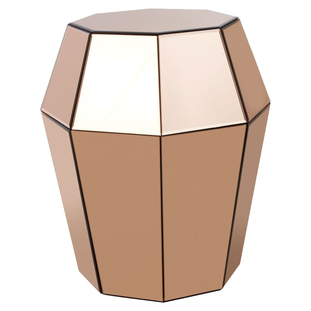 Kensington Townhouse Rose Gold Finish Stool