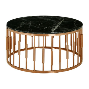 Alvaro Round Marble Top Coffee Table