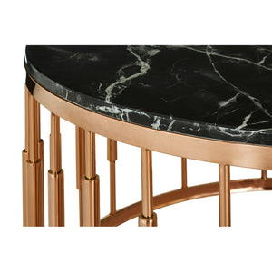 Alvaro Round Marble Top Coffee Table