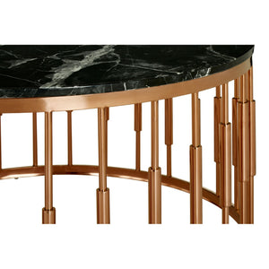 Alvaro Round Marble Top Coffee Table