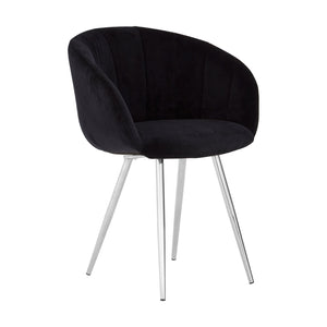 Vogue Black Velvet Dining Chair